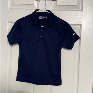 Nike navy blue golf shirt